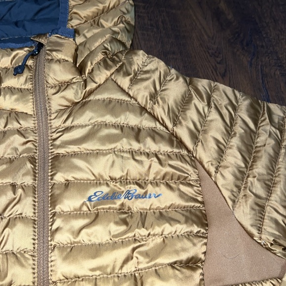Eddie Bauer First Ascent Women's Microtherm Stormdown Hooded Jacket Windproof XS - Picture 3 of 6